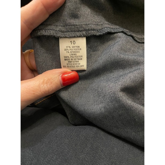 Emma & Michele Denim Sleeveless Dress‎ with Pockets Size 10 - Picture 6 of 6